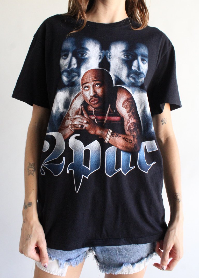 2pac t shirt vintage hotsell