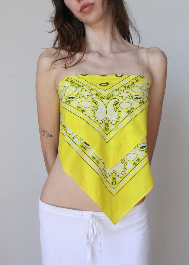 RCYCLD Bandana Tie Top