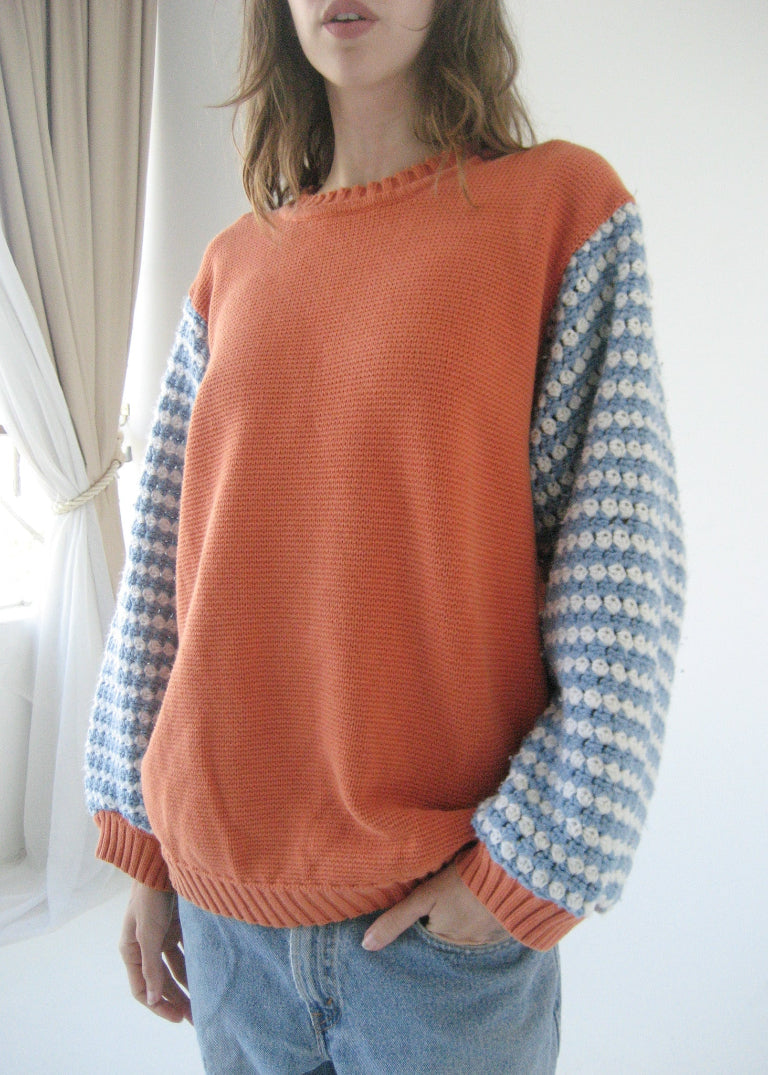 RCYCLD Crochet Sleeve Sweater