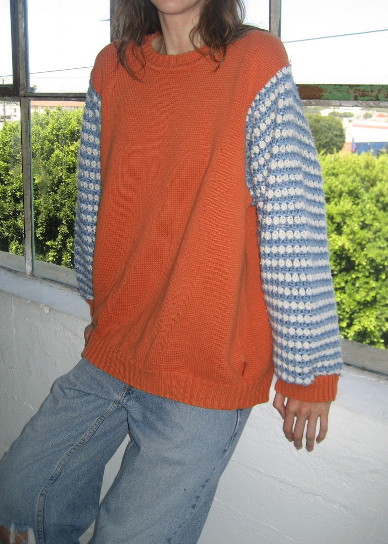 RCYCLD Crochet Sleeve Sweater