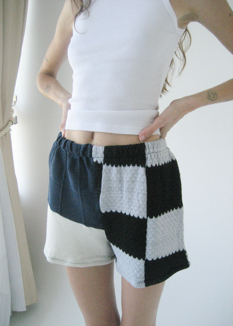 RCYCLD Knit Pieced Shorts