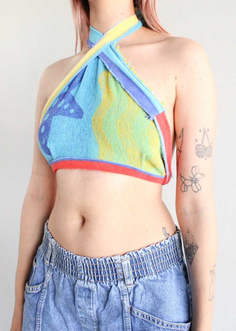 RCYCLD Tie Dye Halter Top
