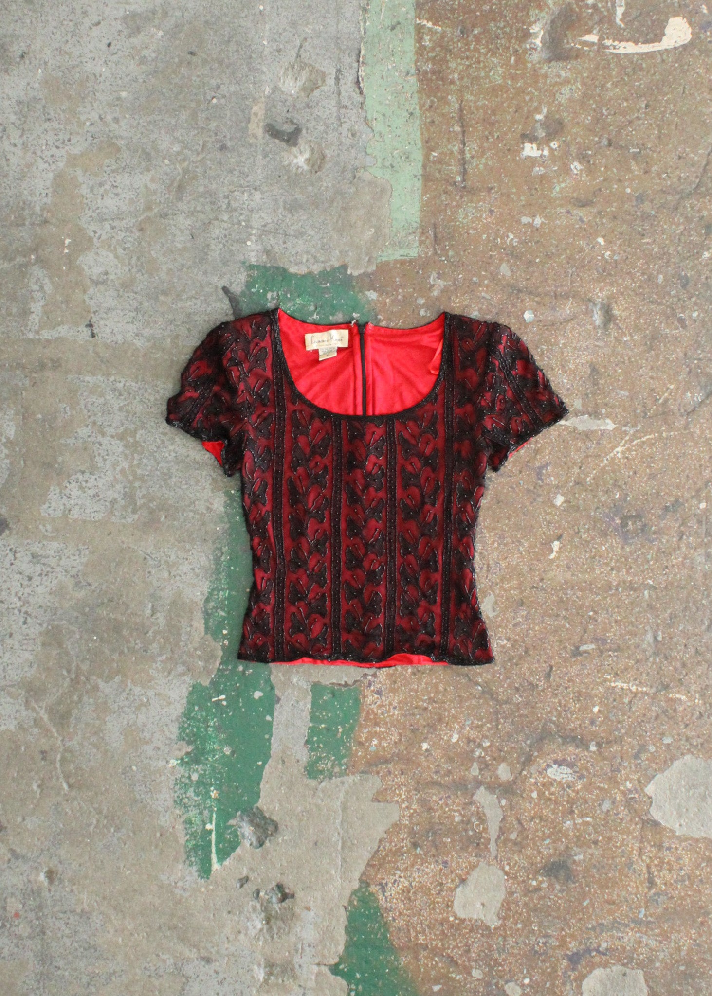Vintage Beaded Blouse