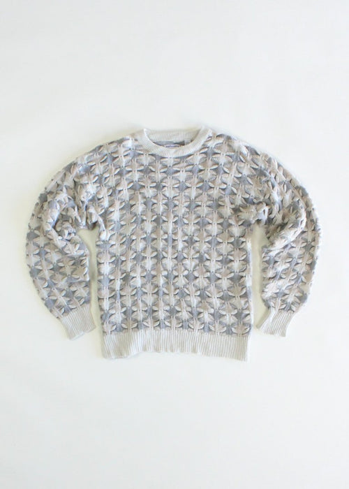 Vintage Printed Knit Sweater
