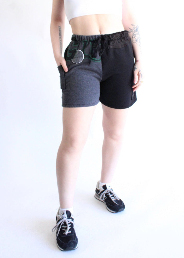 RCYCLD Eco-Blackout Pieced Short