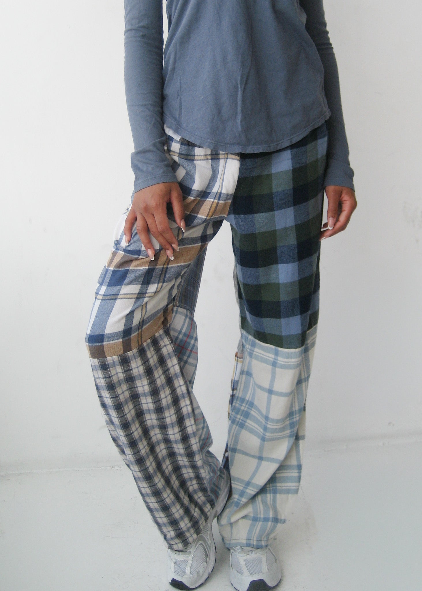 RCYCLD Flannel Pieced Pants