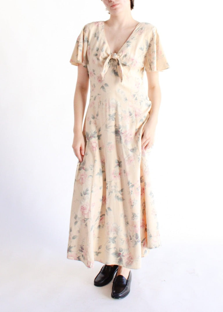 Vintage Floral Dress D0092