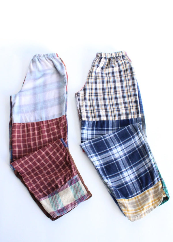 RCYCLD Flannel Pieced Pants