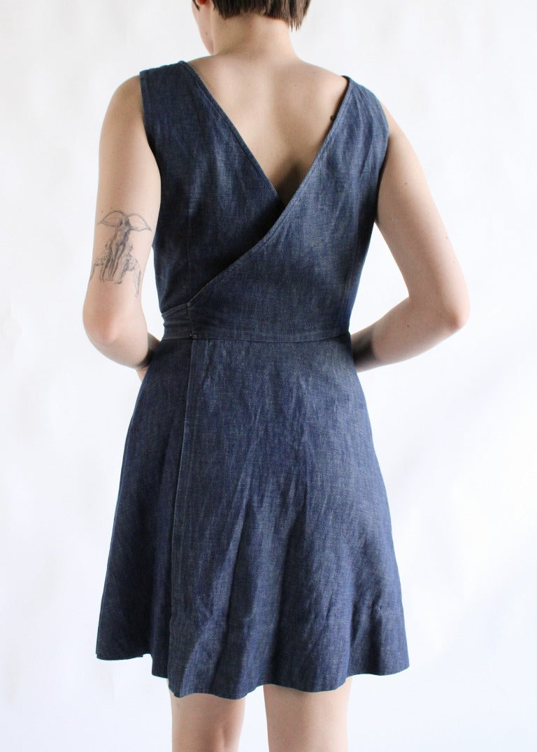 Vintage Denim Mini Dress D0504