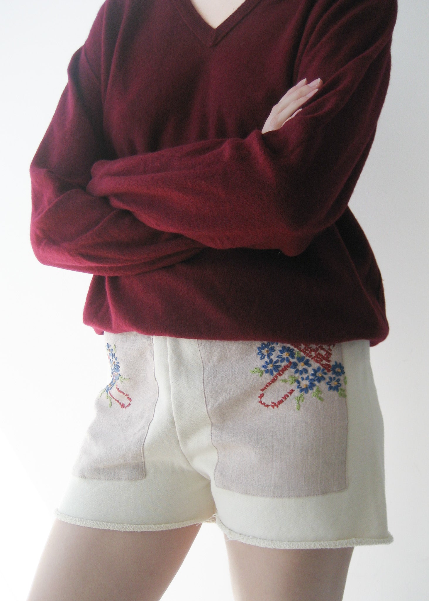 RCYCLD Sweat Short with Embroidered Front Pocket