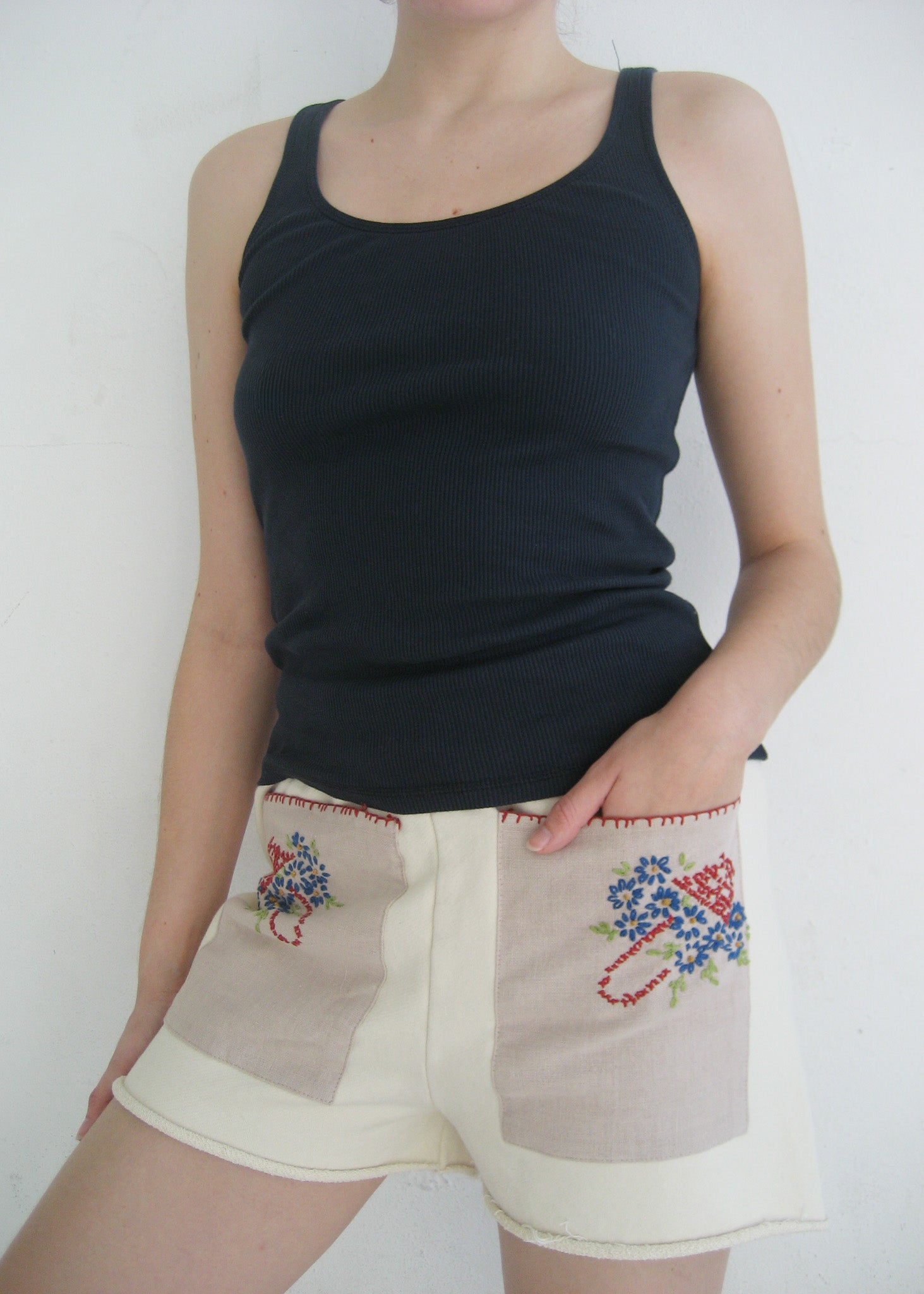 RCYCLD Sweat Short with Embroidered Front Pocket