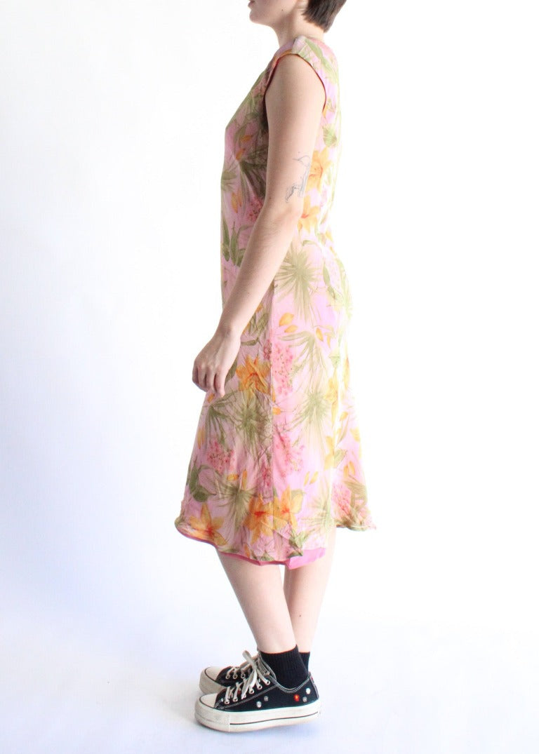 Vintage Floral Dress D0538