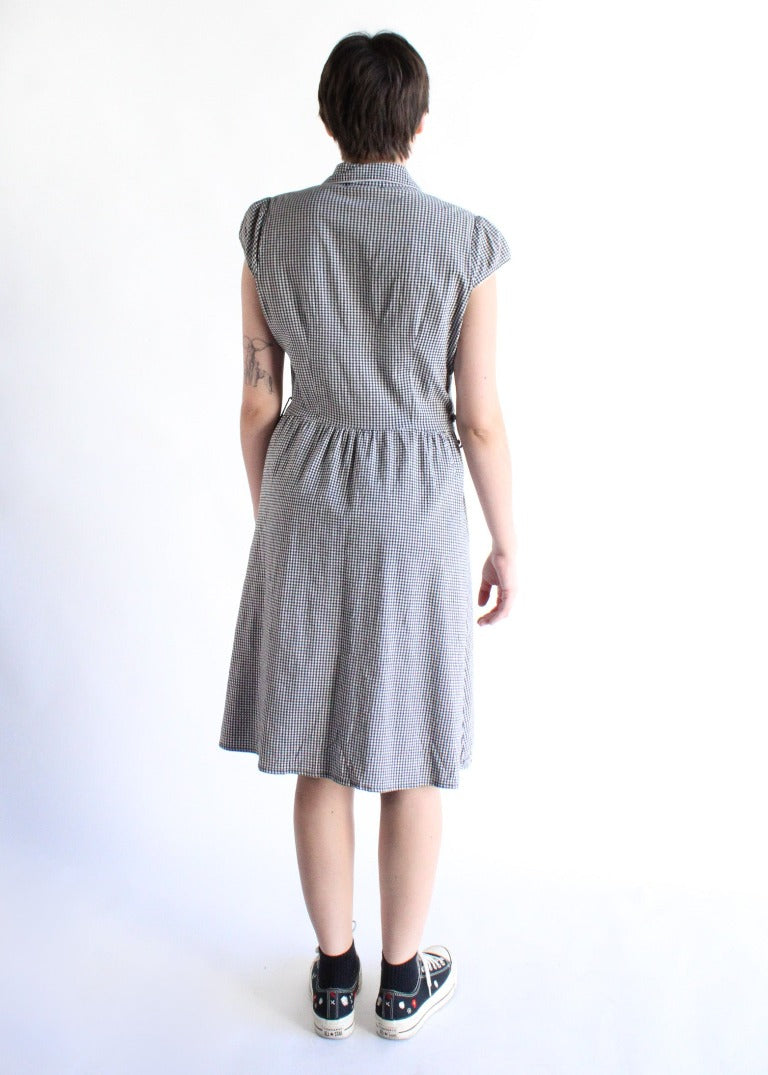 Vintage Gingham Dress D0047