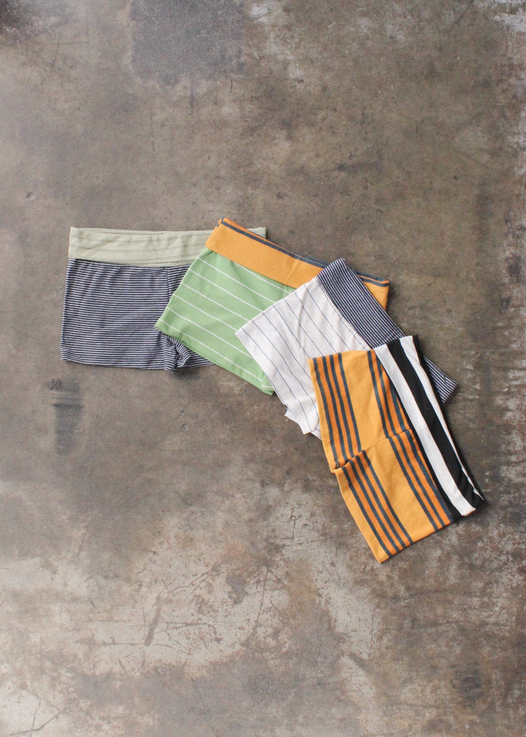 RCYCLD Fold Over Striped Micro Short