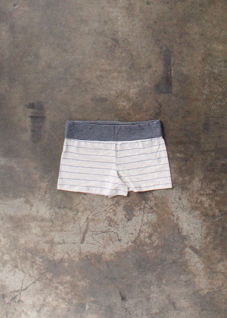 RCYCLD Fold Over Striped Micro Short