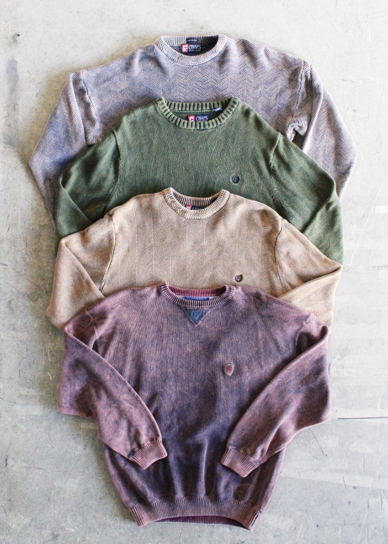 RCYCLD Acid Wash Knit Sweater