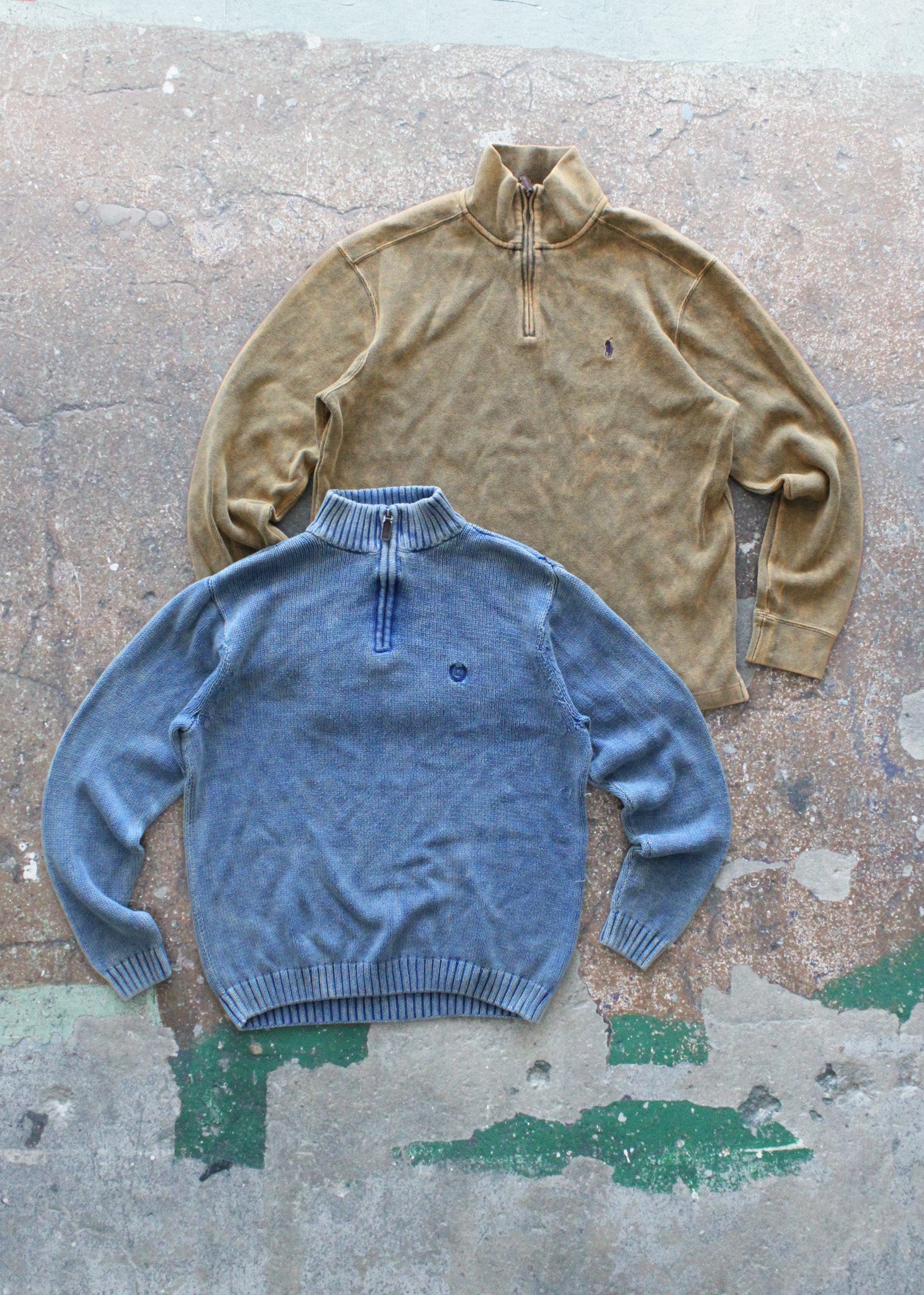 RCYCLD Acid Wash Quarter Zip