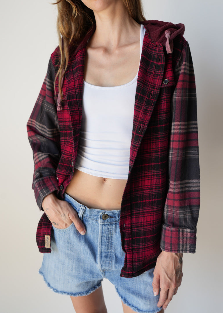 RCYCLD Flannel Shirt Jacket