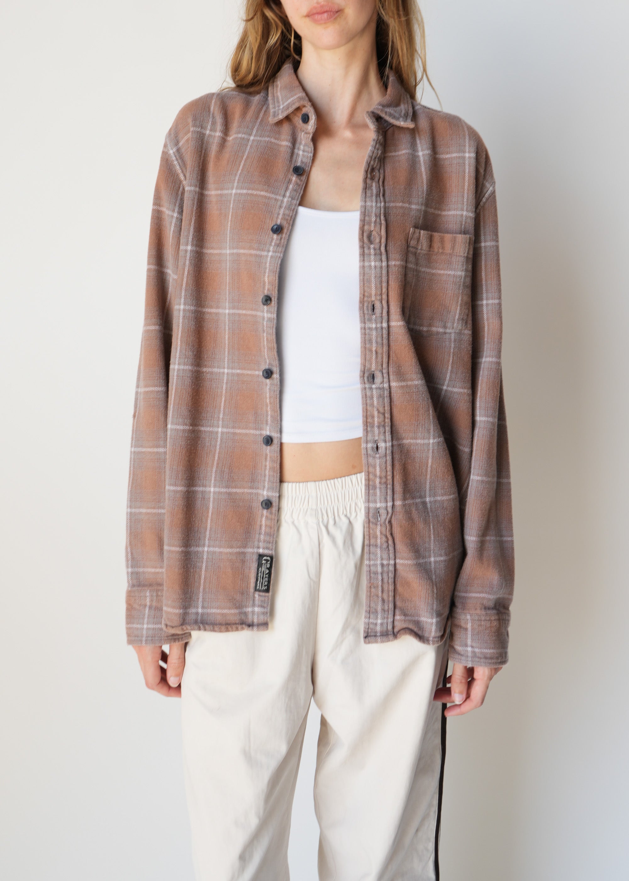 Vintage Bleach Heavy Flannel Shirt