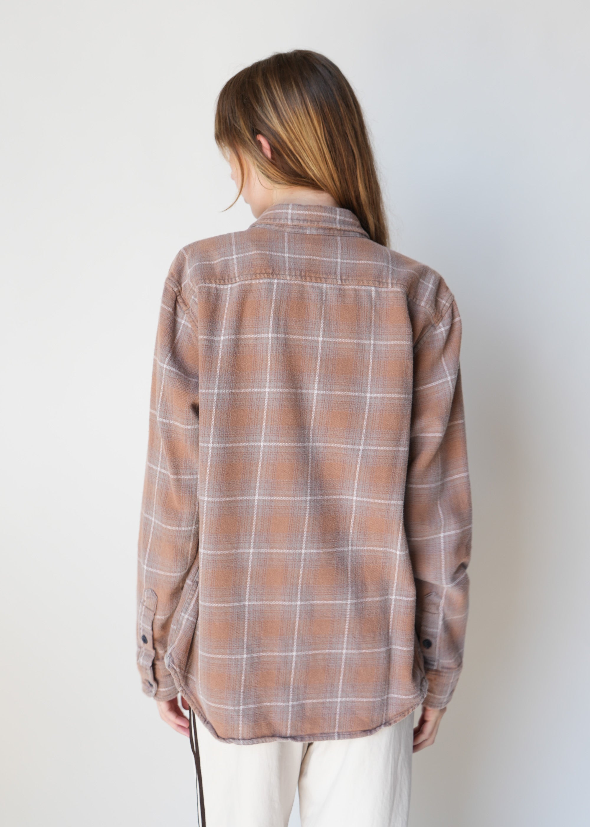 Vintage Bleach Heavy Flannel Shirt