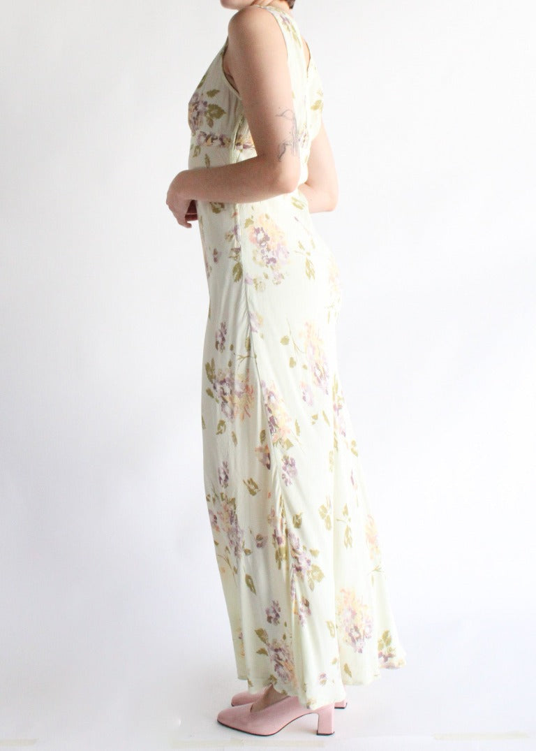 Vintage Floral Dress D0079
