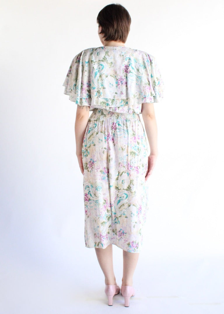 Vintage Floral Dress D0206