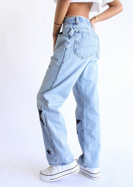 RCYCLD Star Patchwork Jeans - Recycled.Clothing