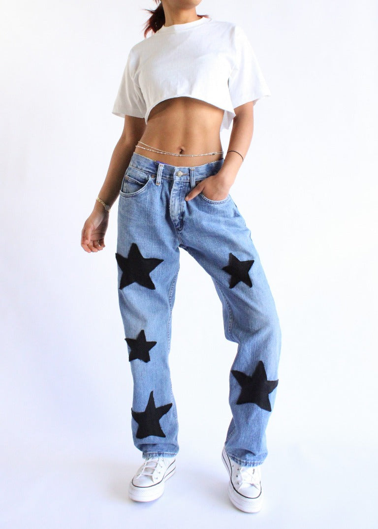 RCYCLD Star Patchwork Jeans