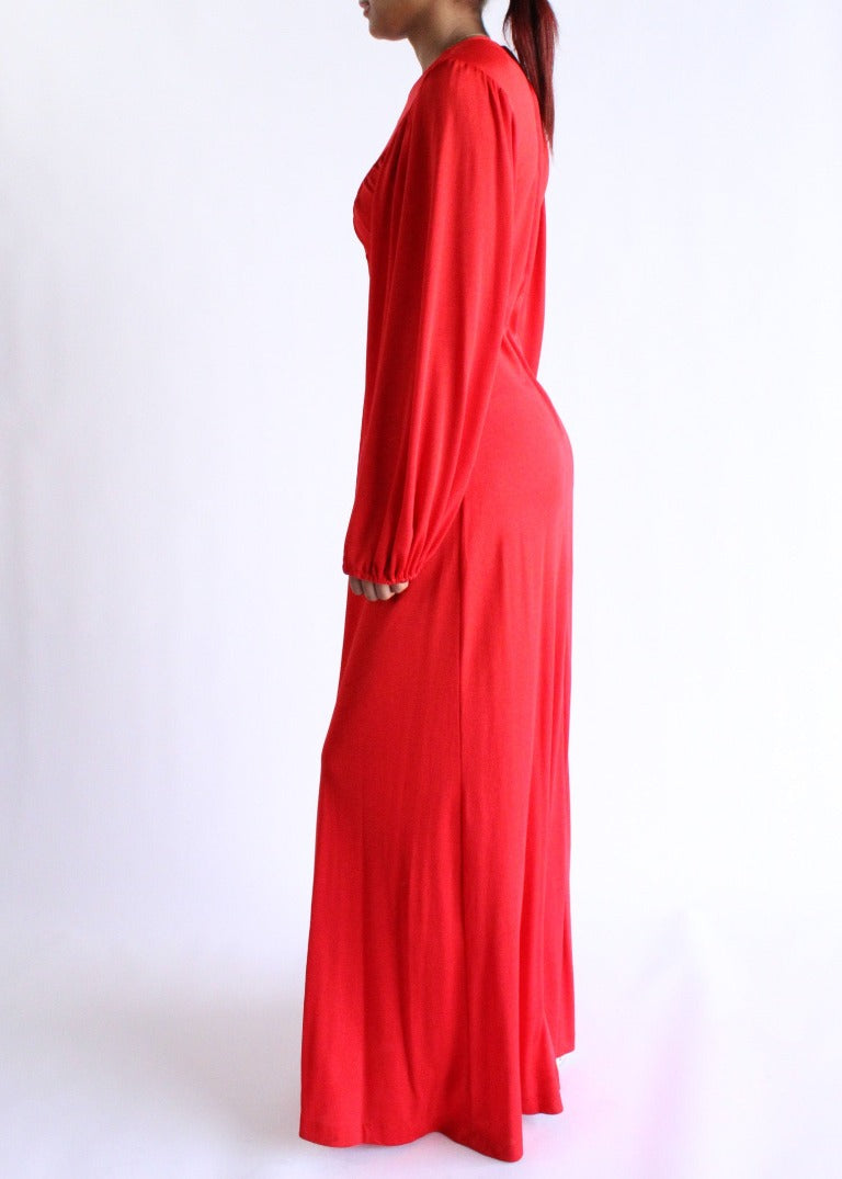 Vintage Red Dress D0048