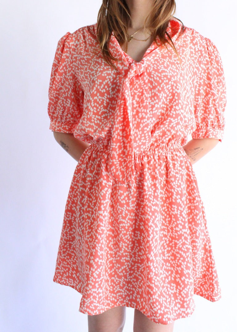 Vintage Printed Dress D0545