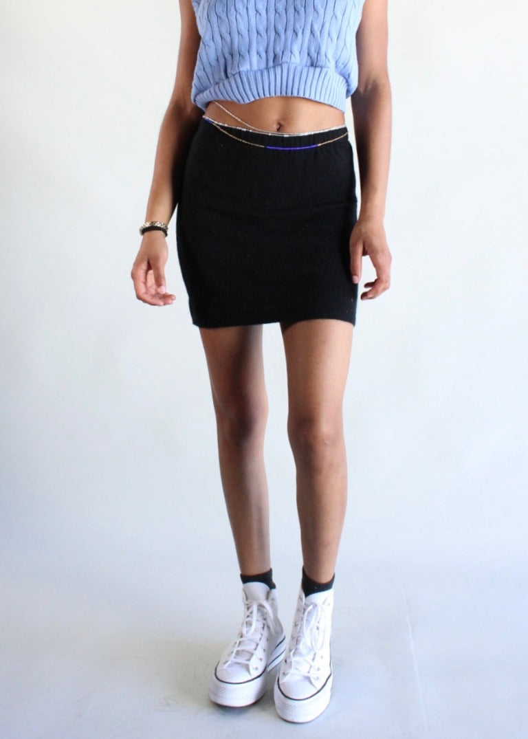 RCYCLD Cashmere Mini Skirt