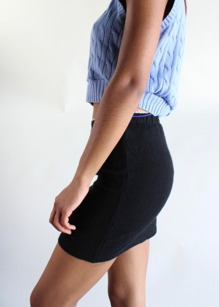 RCYCLD Cashmere Mini Skirt
