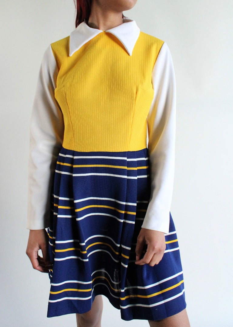 Vintage Stripe Dress D0030