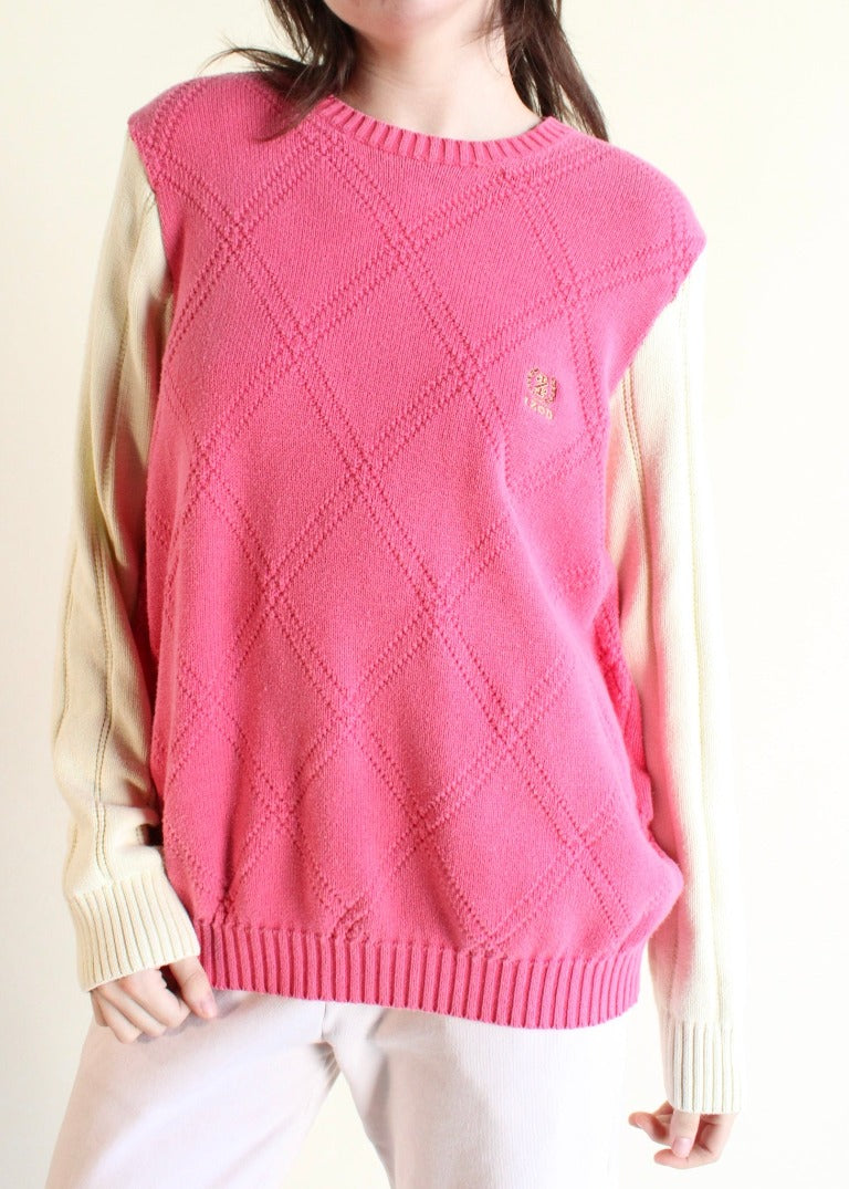 RCYCLD Switch Sleeve Knit Sweater