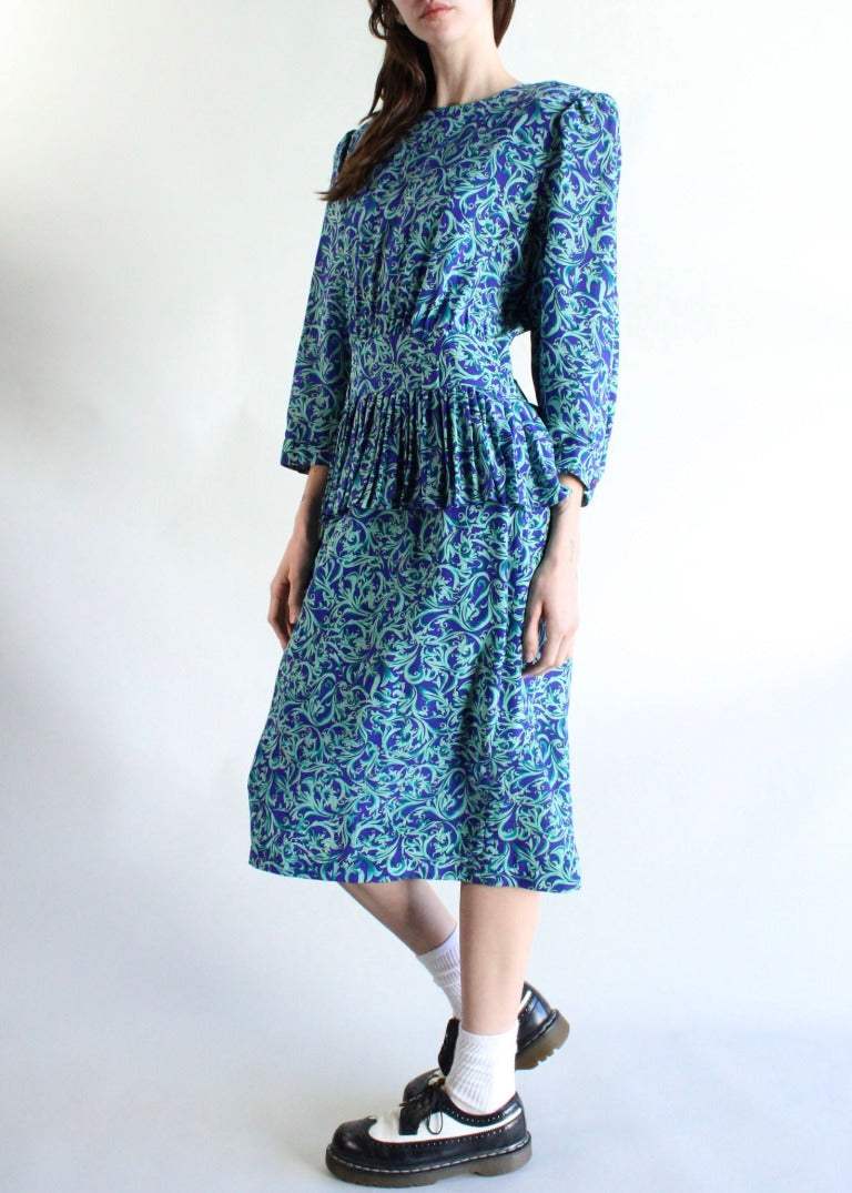 Vintage Silk Dress D0328
