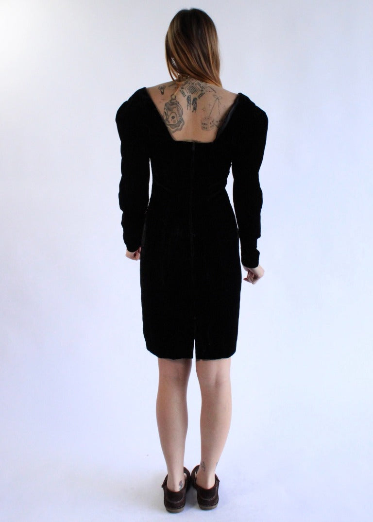 Vintage Velvet Dress D0232