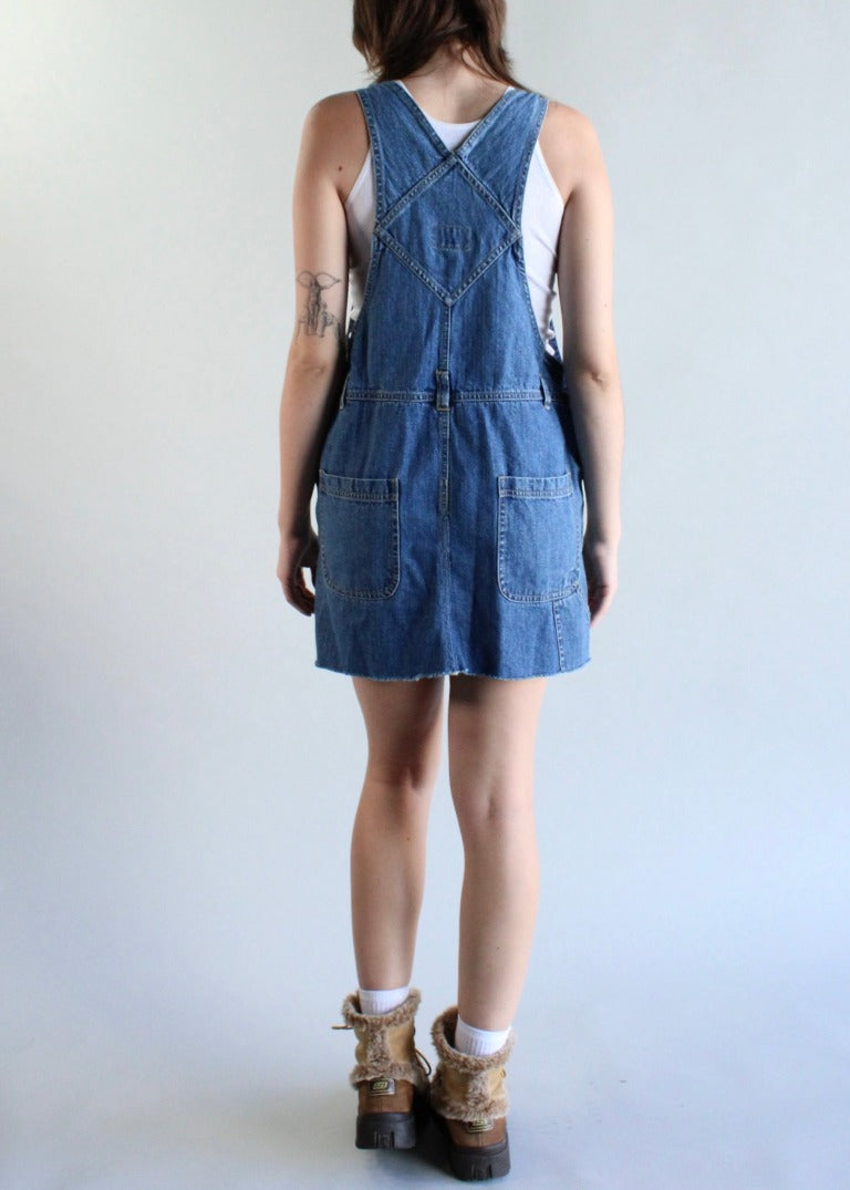 Vintage Denim Overall Mini Dress