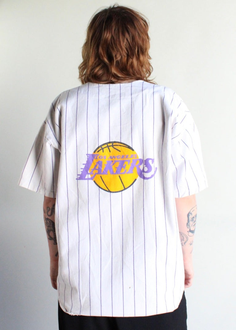 Vintage LA Lakers Baseball Jersey T0902