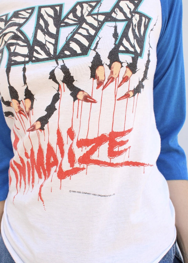 Vintage Kiss Baseball Tee T0969 - Recycled.Clothing