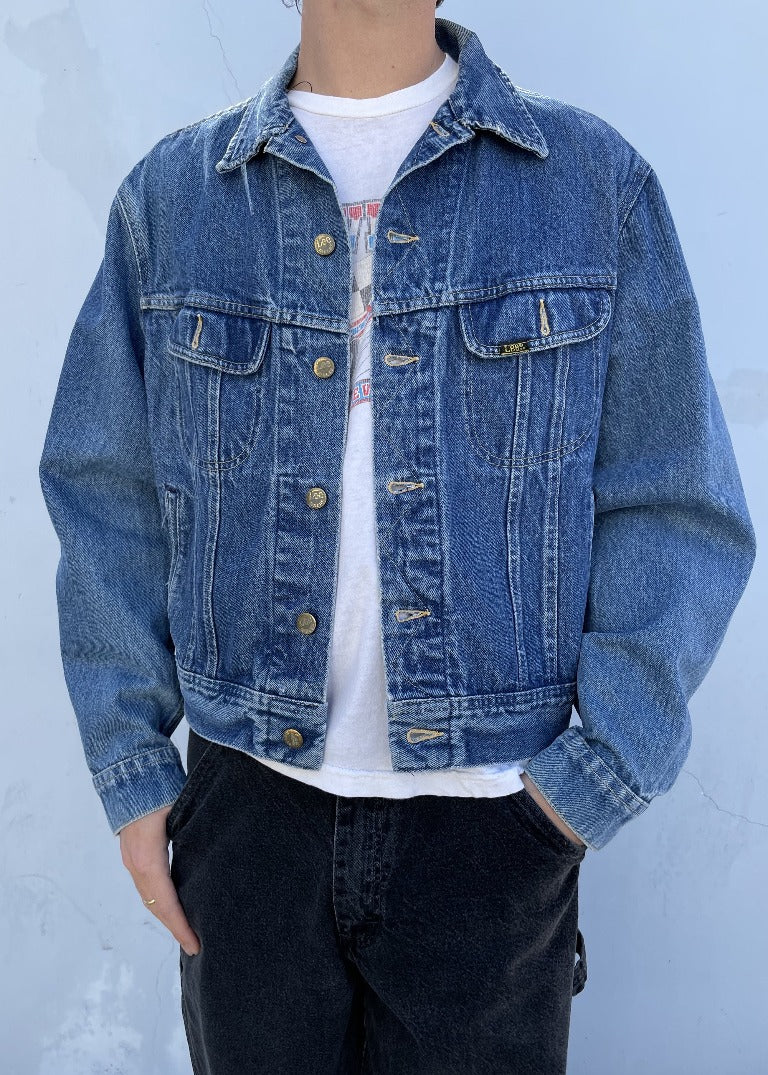 Vintage Wrangler Denim Jeans Jacket Sz L – 812 Vintage
