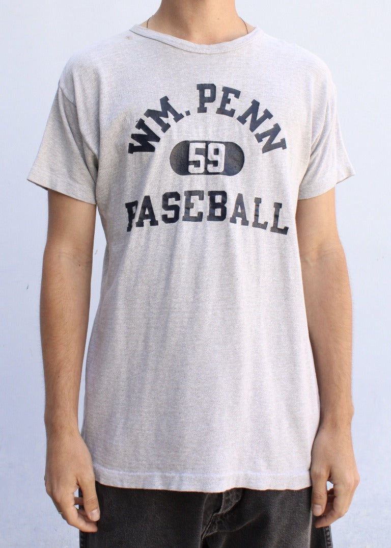 Vintage WM. Penn Baseball Tee T0849