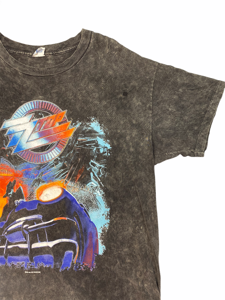 Vintage x Acid ZZ Top 1990 Recycler Tour Tee T0546 - Recycled.Clothing Vintage x Acid ZZ Top 1990 Recycler Tour Tee T0546 - Recycled.Clothing