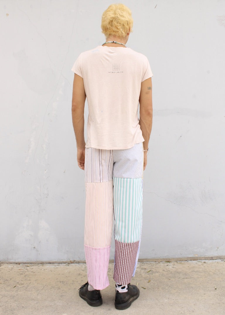 RCYCLD Stripe Pieced Pants