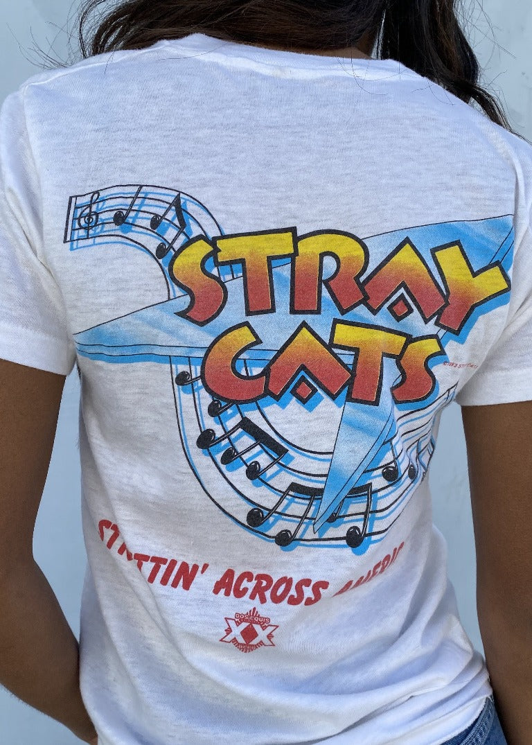 Vintage Stray Cats Band Tee T1092