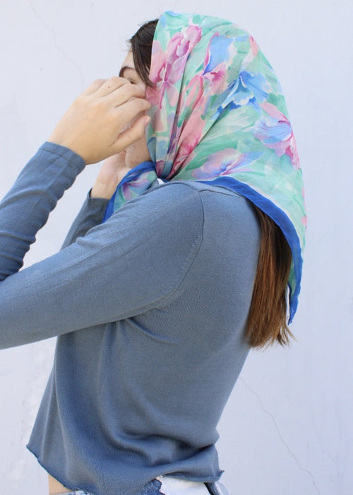 Vintage Floral Scarf SV006