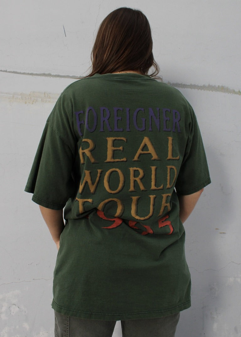 Vintage Foreigner Real World Tour Tee T0680