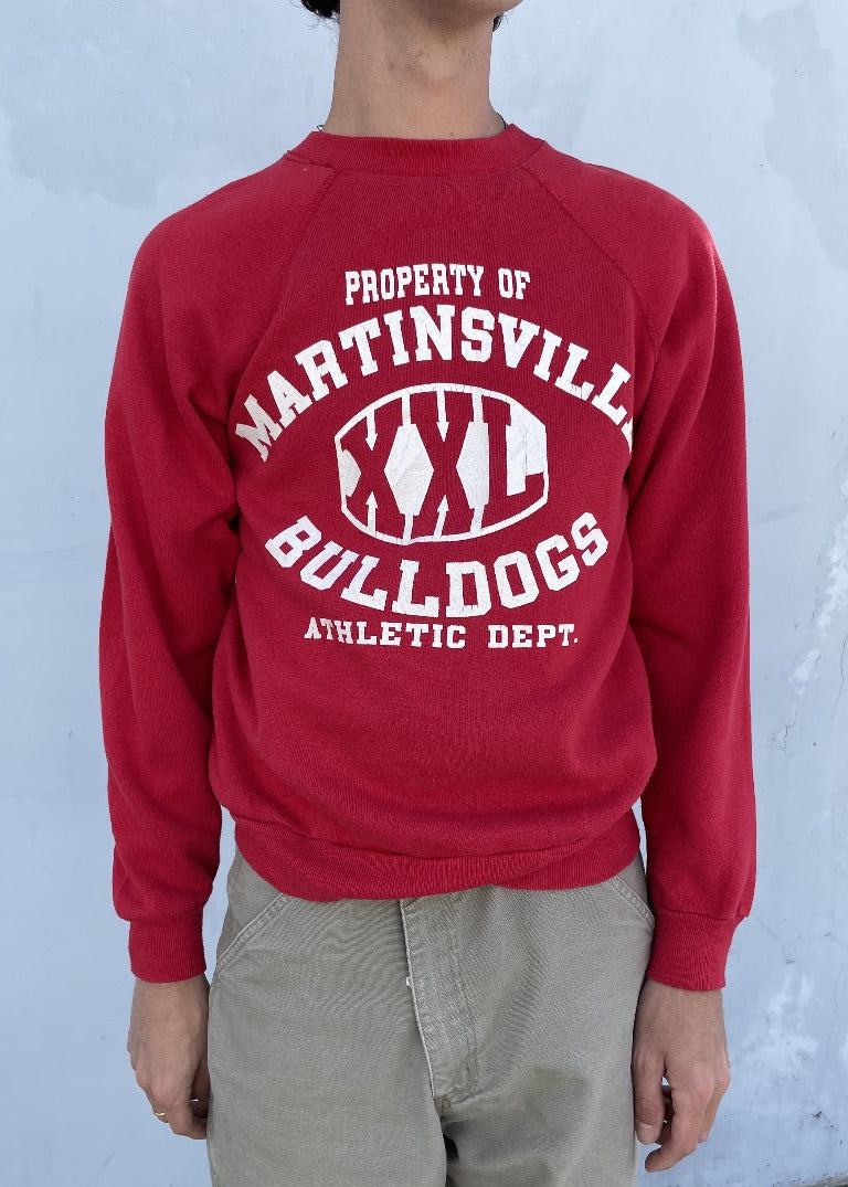 Vintage Martinsville Bulldogs Sweatshirt S0686