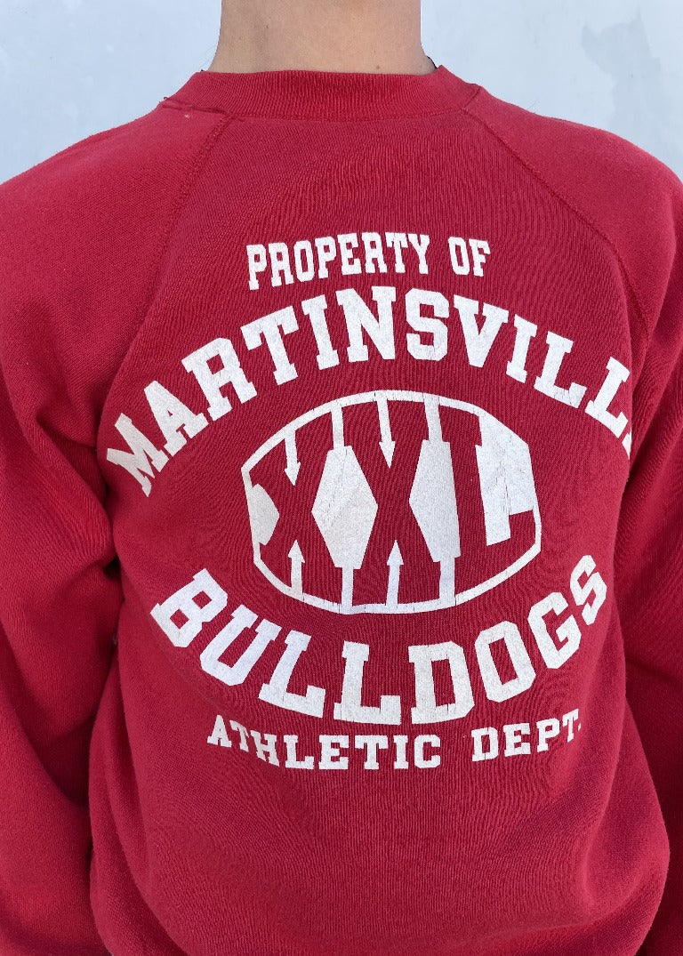 Vintage Martinsville Bulldogs Sweatshirt S0686