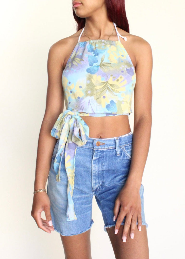 RCYCLD Floral Halter Top